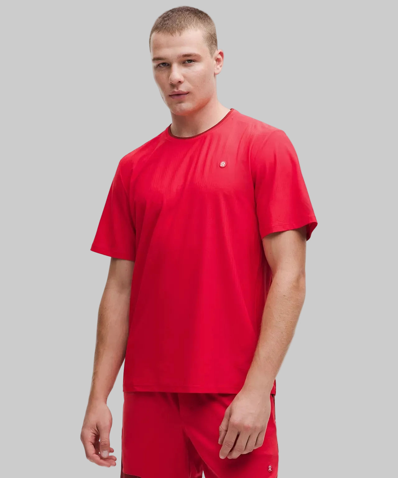 UV-Protective Striped Mesh T-Shirt